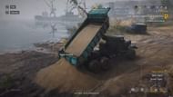Unload sand by controlling the tipper (Image via Focus Entertainment || YouTube@1UPTips)